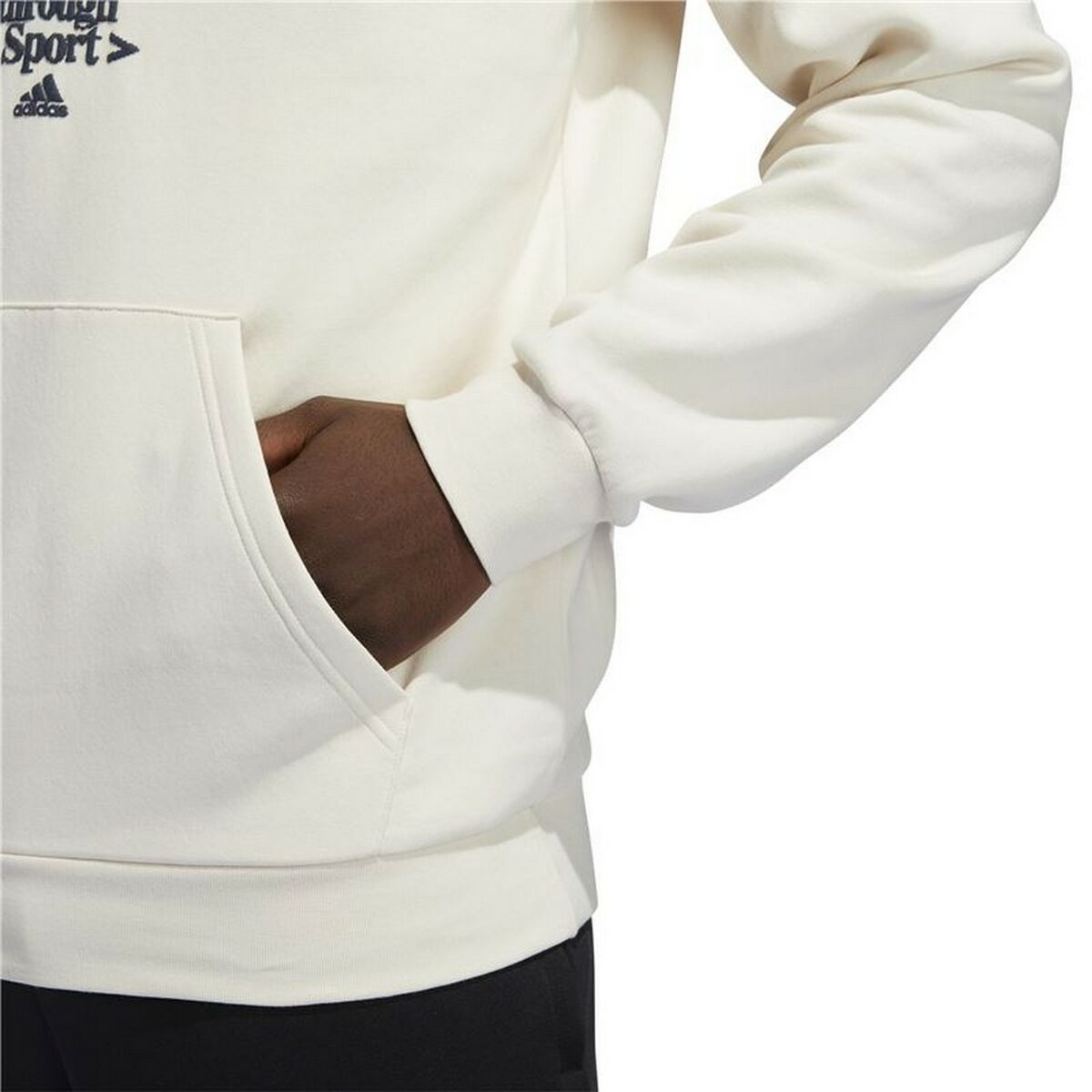 Men’s Hoodie Adidas Connected Through Sport Beige-2